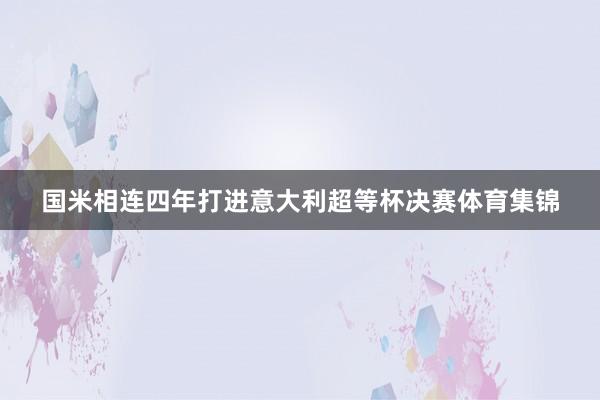 国米相连四年打进意大利超等杯决赛体育集锦