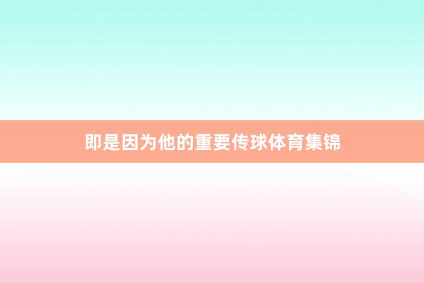 即是因为他的重要传球体育集锦