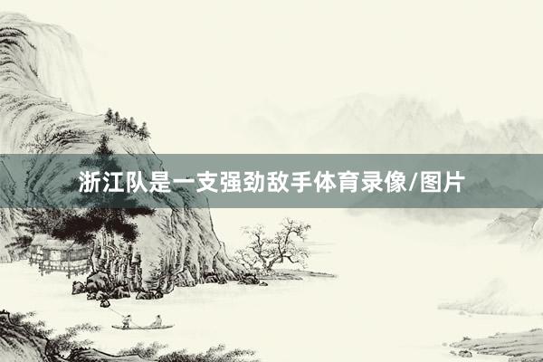 浙江队是一支强劲敌手体育录像/图片