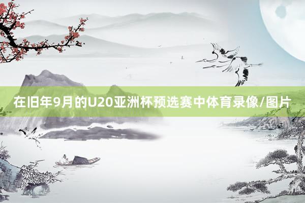 在旧年9月的U20亚洲杯预选赛中体育录像/图片