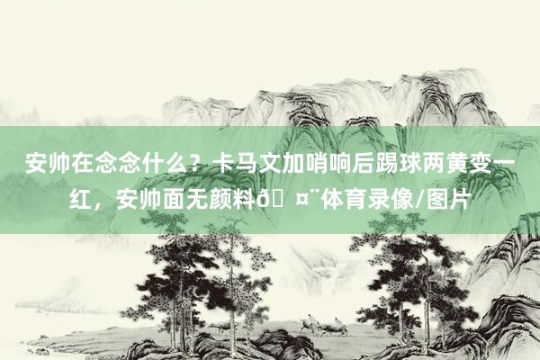 安帅在念念什么？卡马文加哨响后踢球两黄变一红，安帅面无颜料🤨体育录像/图片