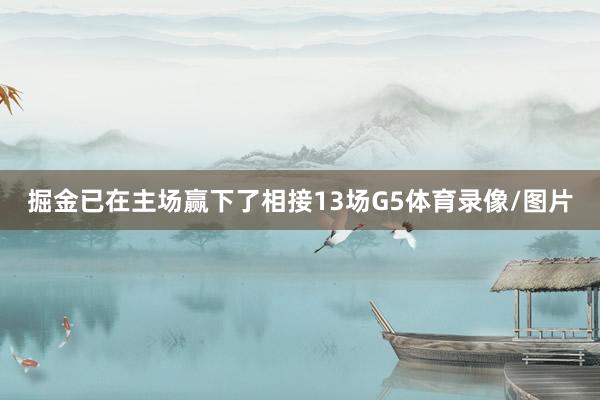 掘金已在主场赢下了相接13场G5体育录像/图片