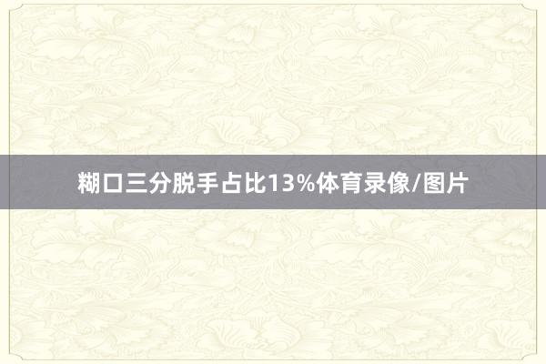 糊口三分脱手占比13%体育录像/图片