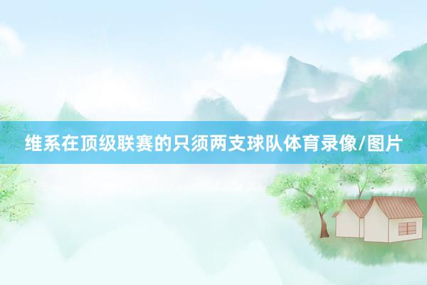 维系在顶级联赛的只须两支球队体育录像/图片