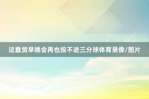这蠢货早晚会再也投不进三分球体育录像/图片