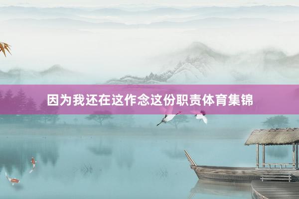 因为我还在这作念这份职责体育集锦
