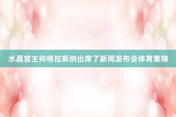 水晶宫主帅格拉斯纳出席了新闻发布会体育集锦