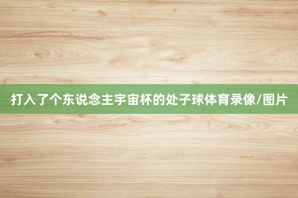 打入了个东说念主宇宙杯的处子球体育录像/图片