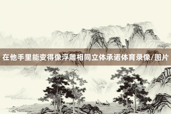 在他手里能变得像浮雕相同立体承诺体育录像/图片