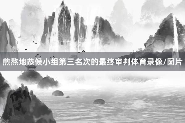 煎熬地恭候小组第三名次的最终审判体育录像/图片